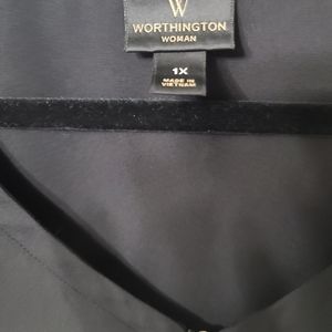 Black 3/4 Sleeve Blouse